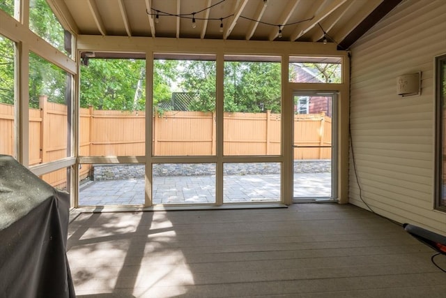 4 Fall St, Malden, MA 02148 - unfurnished sunroom featuring lofted ceiling