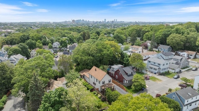 4 Fall St, Malden, MA 02148 - aerial perspective of suburban area