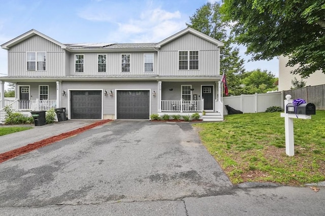 116 Pilgrim Rd Unit 116, Haverhill, MA 01832 - townhome / multi-family property featuring a porch, board and batten siding, driveway, and an attached garage