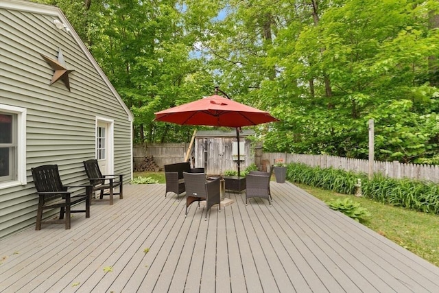 29 Day Ave, Hamilton, MA 01982 - wooden deck featuring a fenced backyard and view of scattered trees