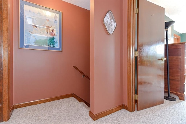 75 Columbus Ave Unit 75, Waltham, MA 02451 - staircase with carpet floors and baseboards