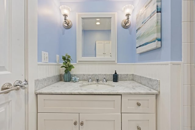 bathroom with vanity