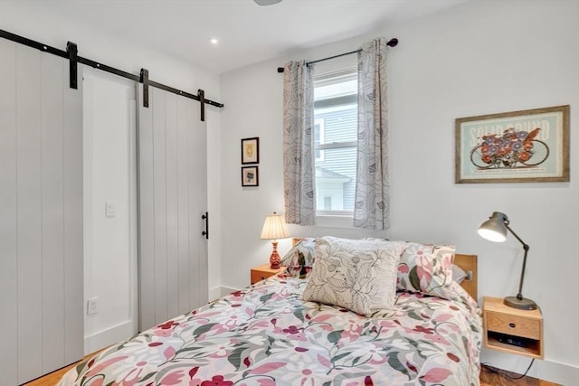 5 Mendell Way Unit 1, Boston, MA 02130 - bedroom with a barn door