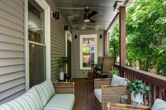 5 Mendell Way Unit 1, Boston, MA 02130 - wooden porch featuring ceiling fan