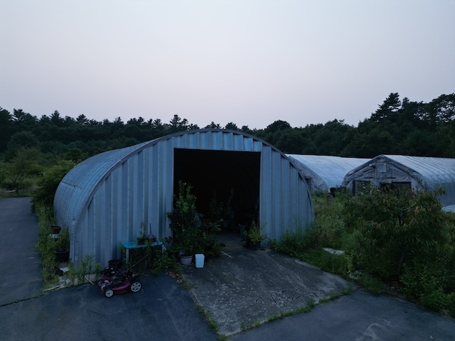 view of outdoor structure