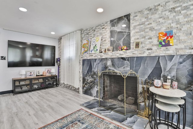 35 Linden Ter, Lynn, MA 01902 - living area with wood finished floors and recessed lighting