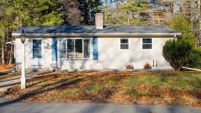 view of rear view of property