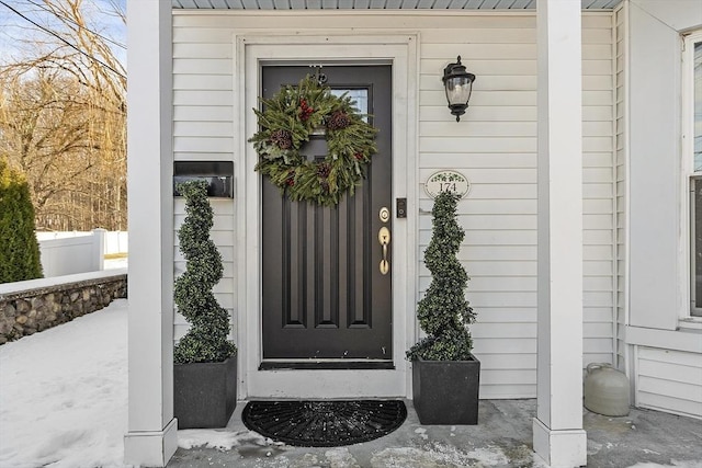 view of entrance to property