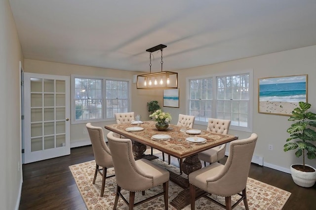 16 Poole Rd, Belchertown, MA 01007 - dining room featuring dark wood-style floors and baseboards