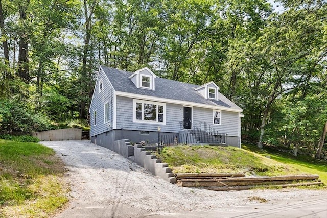 9 Margaret St, Burlington, MA 01803 - cape cod-style house with gravel driveway and a shingled roof
