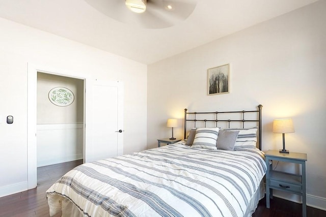 1834 Beacon St Unit 16, Brookline, MA 02445 - bedroom with baseboards and wood finished floors