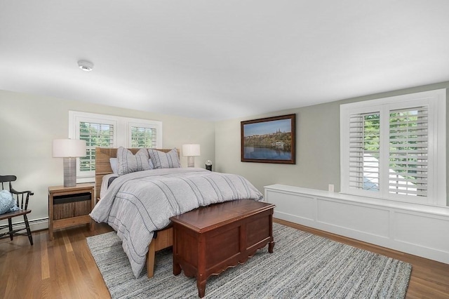 bedroom featuring wood finished floors