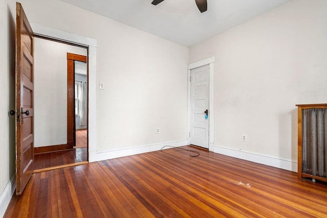 26 Enfield Rd, Winthrop, MA 02152 - spare room with ceiling fan and hardwood / wood-style flooring