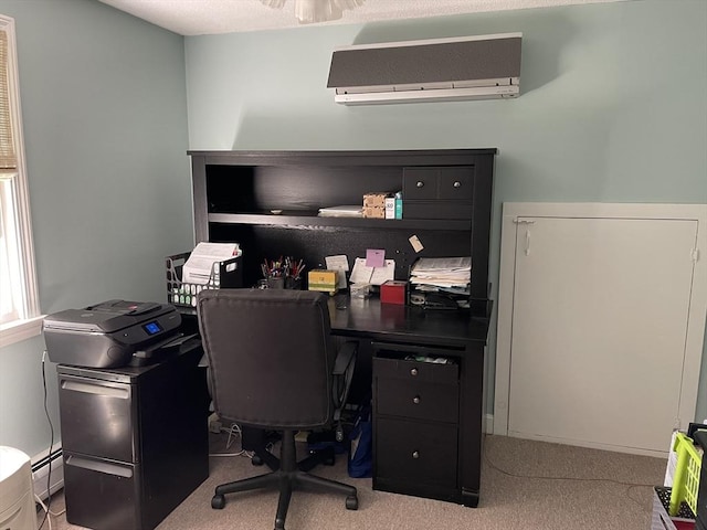 6 Jeffrey Ln, Freetown, MA 02702 - carpeted office space featuring a wall mounted AC