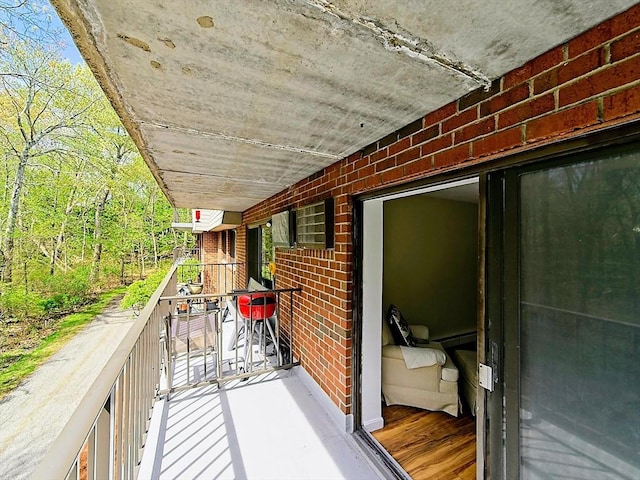 view of balcony