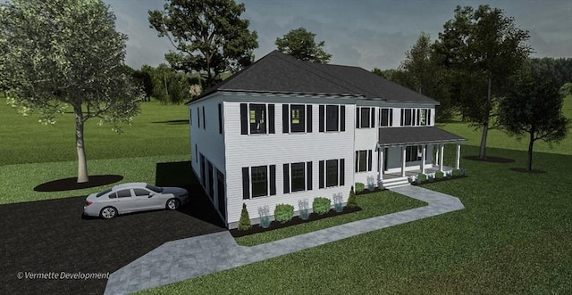 92 Horseneck Rd, Dartmouth, MA 02748 - back of house featuring a yard and driveway