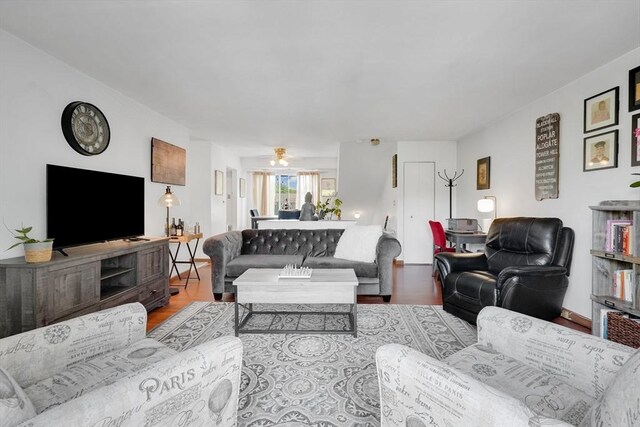 42 Nassau Dr Unit 42, Springfield, MA 01129 - living room with wood finished floors