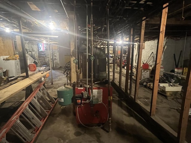 2 Stanton St, Boston, MA 02124 - unfinished below grade area featuring a heating unit