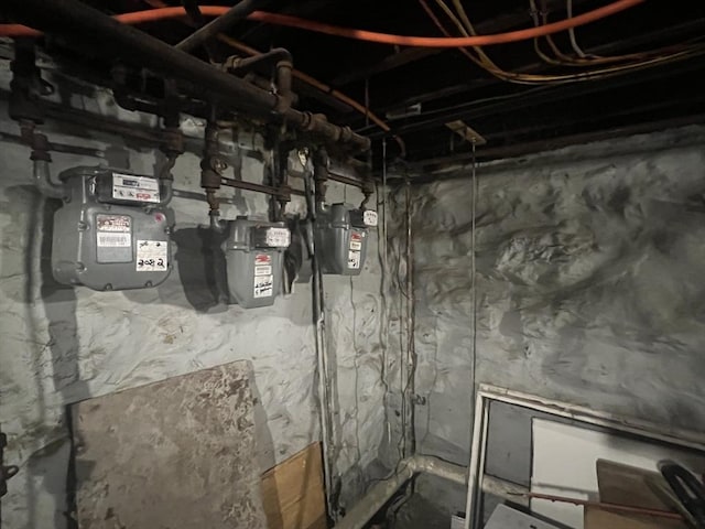 2 Stanton St, Boston, MA 02124 - utility room featuring gas meter