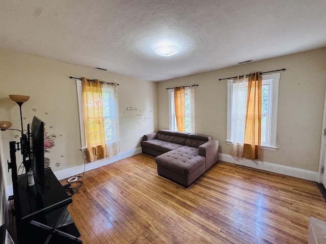 14 Gage St, Worcester, MA 01605 - living area featuring light wood-style floors and a textured ceiling