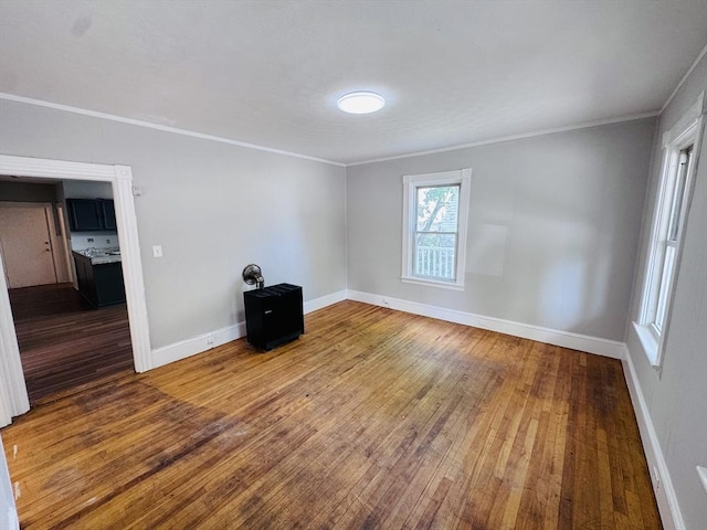 14 Gage St, Worcester, MA 01605 - unfurnished room with crown molding and hardwood / wood-style floors