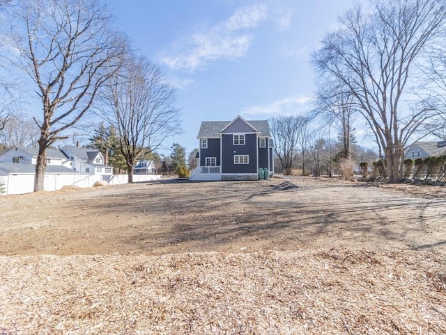 exterior space with fence