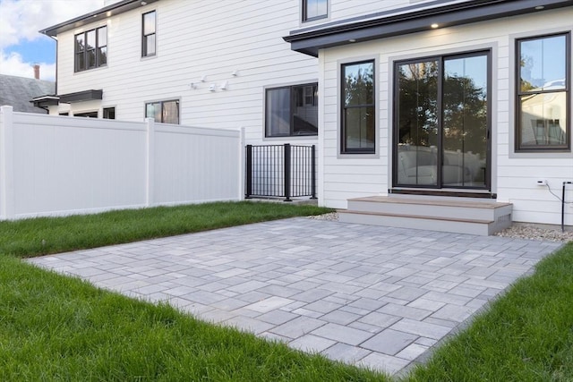 rear view of house with a patio area