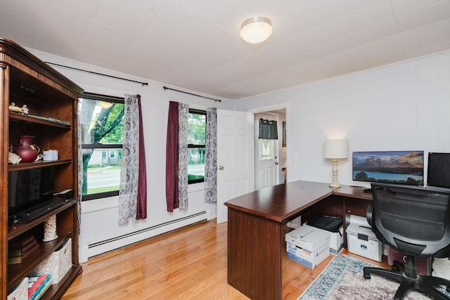 700 S Main St, Bellingham, MA 02019 - office featuring baseboard heating and light wood-type flooring