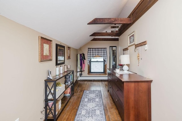 700 S Main St, Bellingham, MA 02019 - entrance foyer featuring dark wood-type flooring and baseboard heating