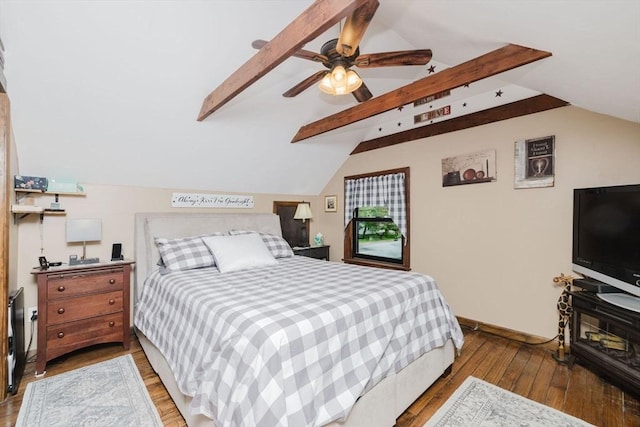 700 S Main St, Bellingham, MA 02019 - bedroom with wood finished floors, baseboards, and ceiling fan