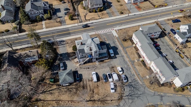 drone / aerial view with a residential view