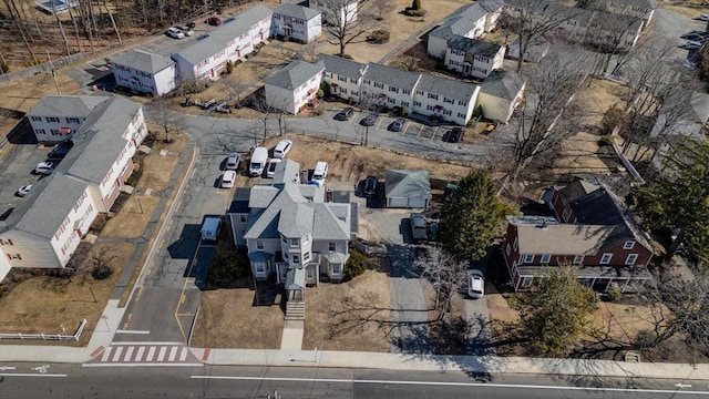 bird's eye view with a residential view