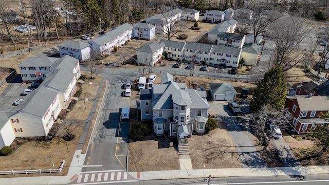 drone / aerial view with a residential view