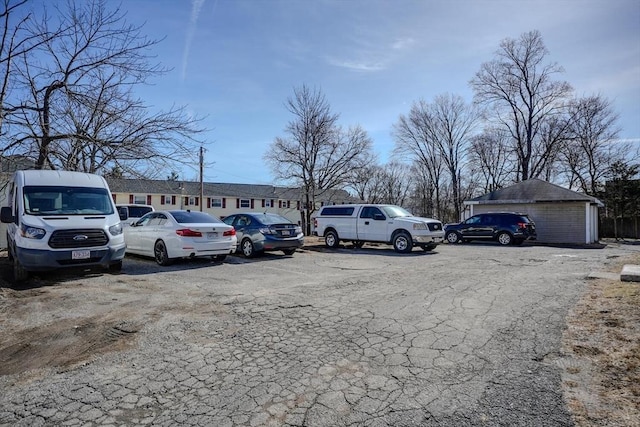 view of uncovered parking lot