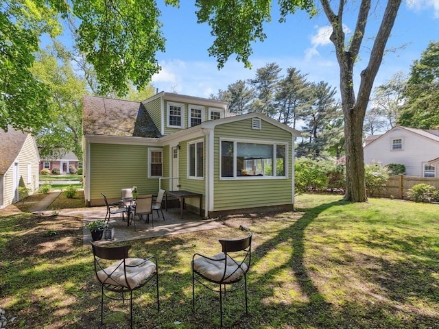 25 Piety Corner Rd, Waltham, MA 02451 - rear view of property featuring a patio