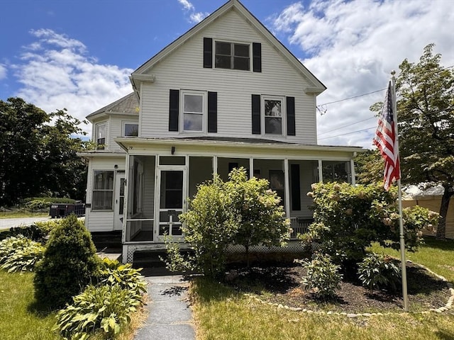 19 Chapel St, Shirley, MA 01464 - view of front facade with a sunroom