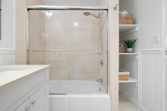 256 W Newton St Unit 1, Boston, MA 02116 - full bathroom featuring enclosed tub / shower combo and vanity