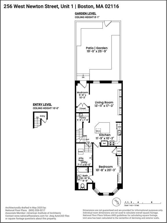 256 W Newton St Unit 1, Boston, MA 02116 - home floor plan