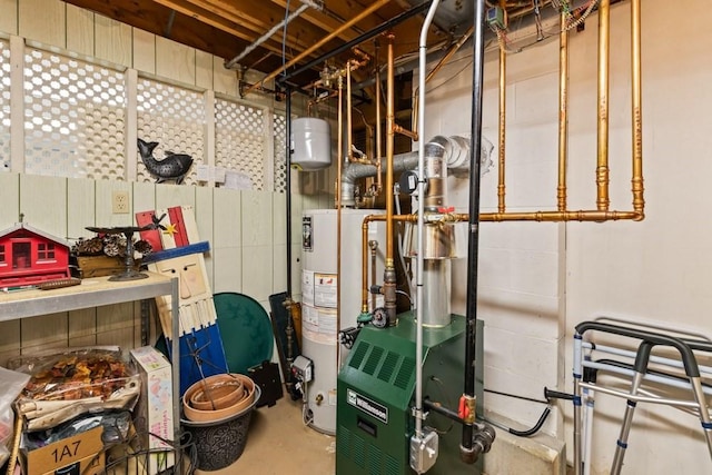 56 Fairwood Rd, Yarmouth, MA 02664 - utility room with gas water heater