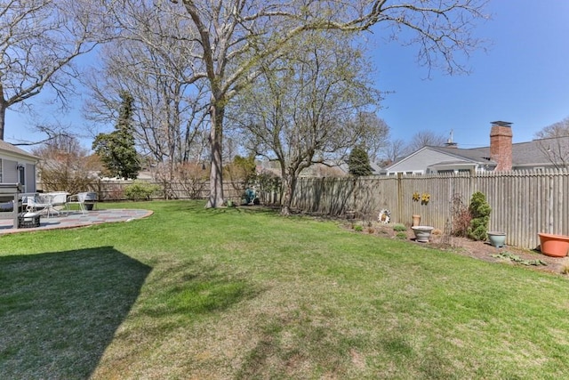 56 Fairwood Rd, Yarmouth, MA 02664 - view of yard featuring a patio and a fenced backyard