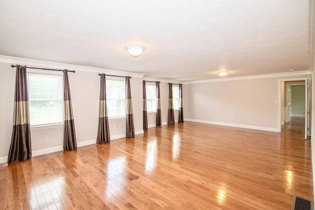 12 Kestrel Ln Unit 7, Westford, MA 01886 - spare room featuring ornamental molding, light wood finished floors, plenty of natural light, and baseboards