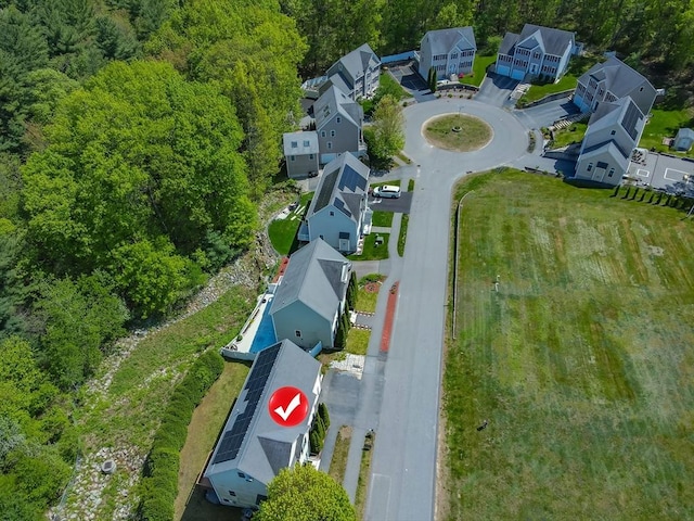 12 Kestrel Ln Unit 7, Westford, MA 01886 - aerial view of residential area with a forest