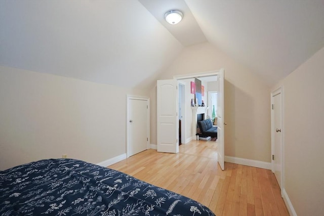41 Webber St Unit 2, Malden, MA 02148 - bedroom with wood finished floors and vaulted ceiling
