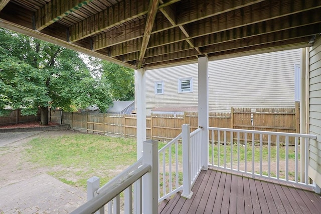 41 Webber St Unit 2, Malden, MA 02148 - wooden terrace with a fenced backyard
