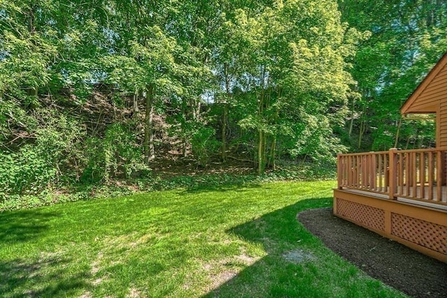 22 Grove Pl Unit 4, Winchester, MA 01890 - view of green lawn featuring a deck