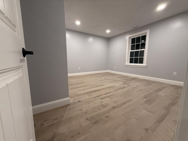 24 Cooper Rd, Webster, MA 01570 - spare room with light wood-style flooring, baseboards, and recessed lighting