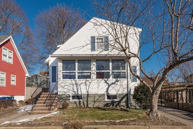 view of front of home