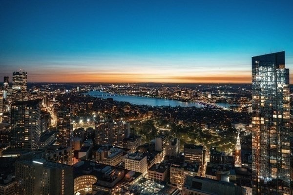 view of city featuring a water view