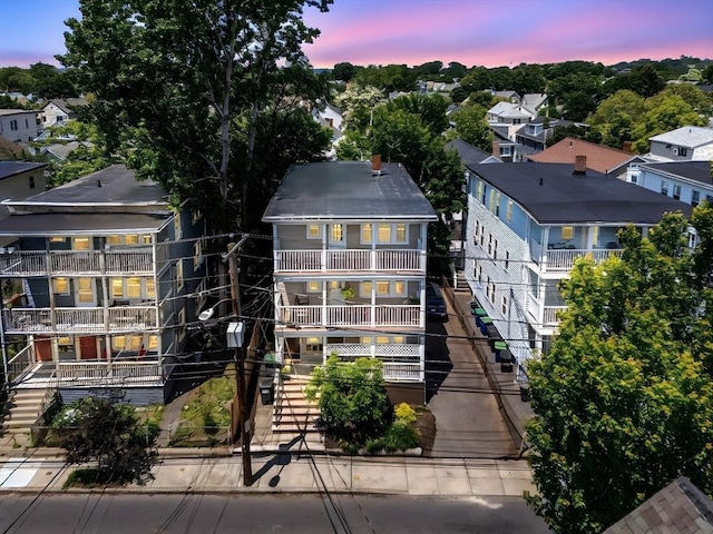 216 Cedar St Unit 3, Somerville, MA 02144 - property at dusk with stairs