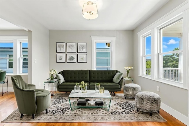 216 Cedar St Unit 3, Somerville, MA 02144 - living area with wood finished floors and baseboards